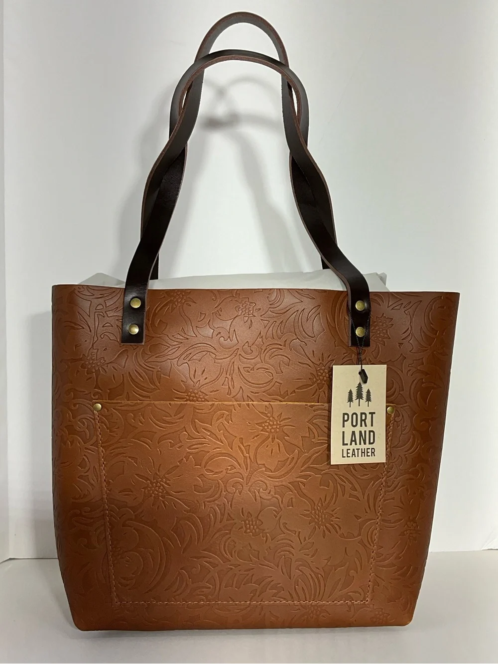 Portland Leather Goods Large Classic Tote in Meadow-NEW